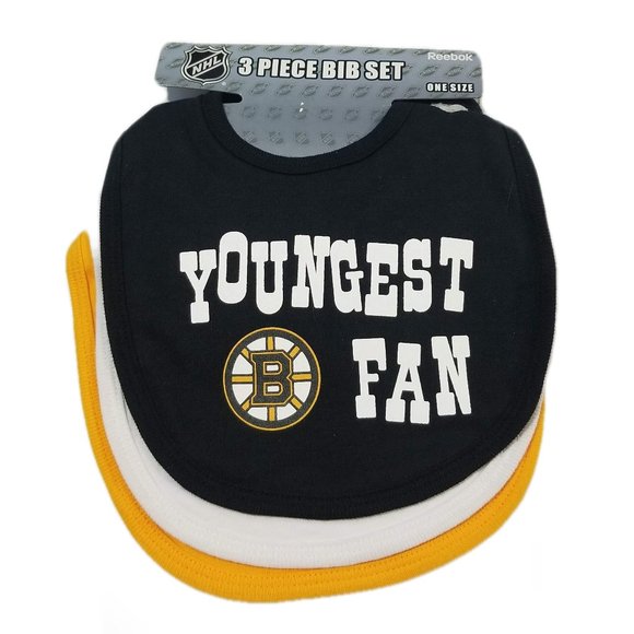 Reebok NHL Boston Bruins 3 Piece Bib Set - Picture 1 of 4
